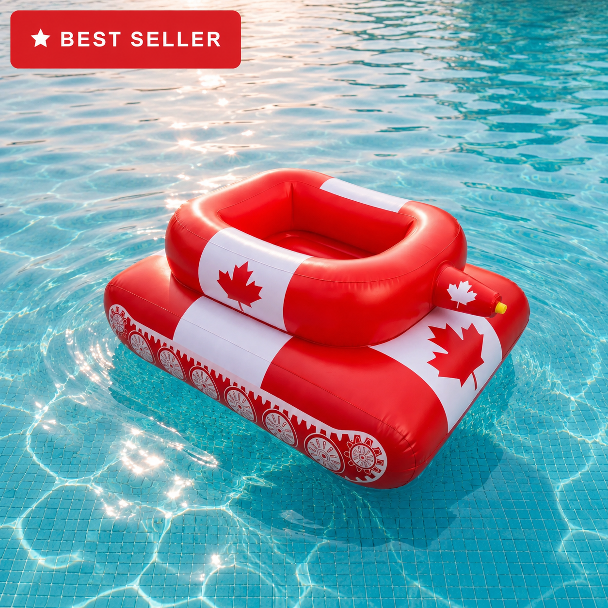 Motorized floating tank