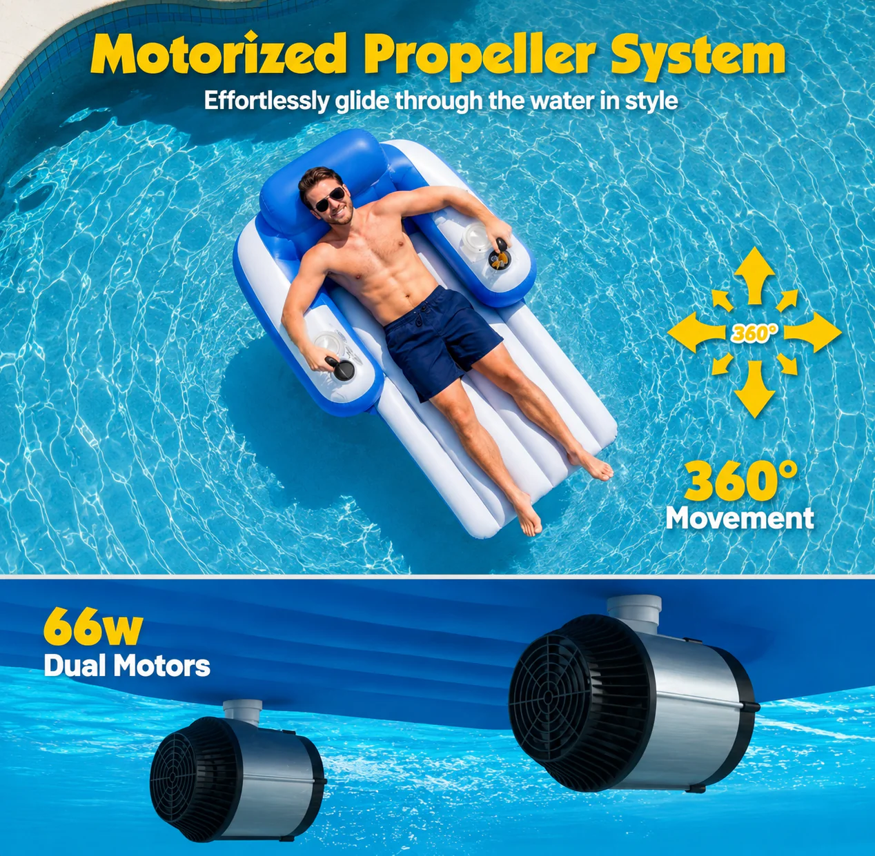 ChillNova™ | Premium Motorized Water Lounger